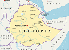 埃塞俄比亚的地图