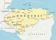 洪都拉斯地图