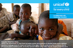 联合国儿童基金会思考片断报告封面的形象