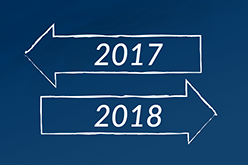 箭头显示2018年新年的形象
