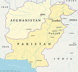 巴基斯坦的地图