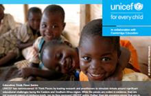 联合国儿童基金会认为作品的形象报告封面