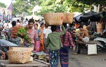 在缅甸市场